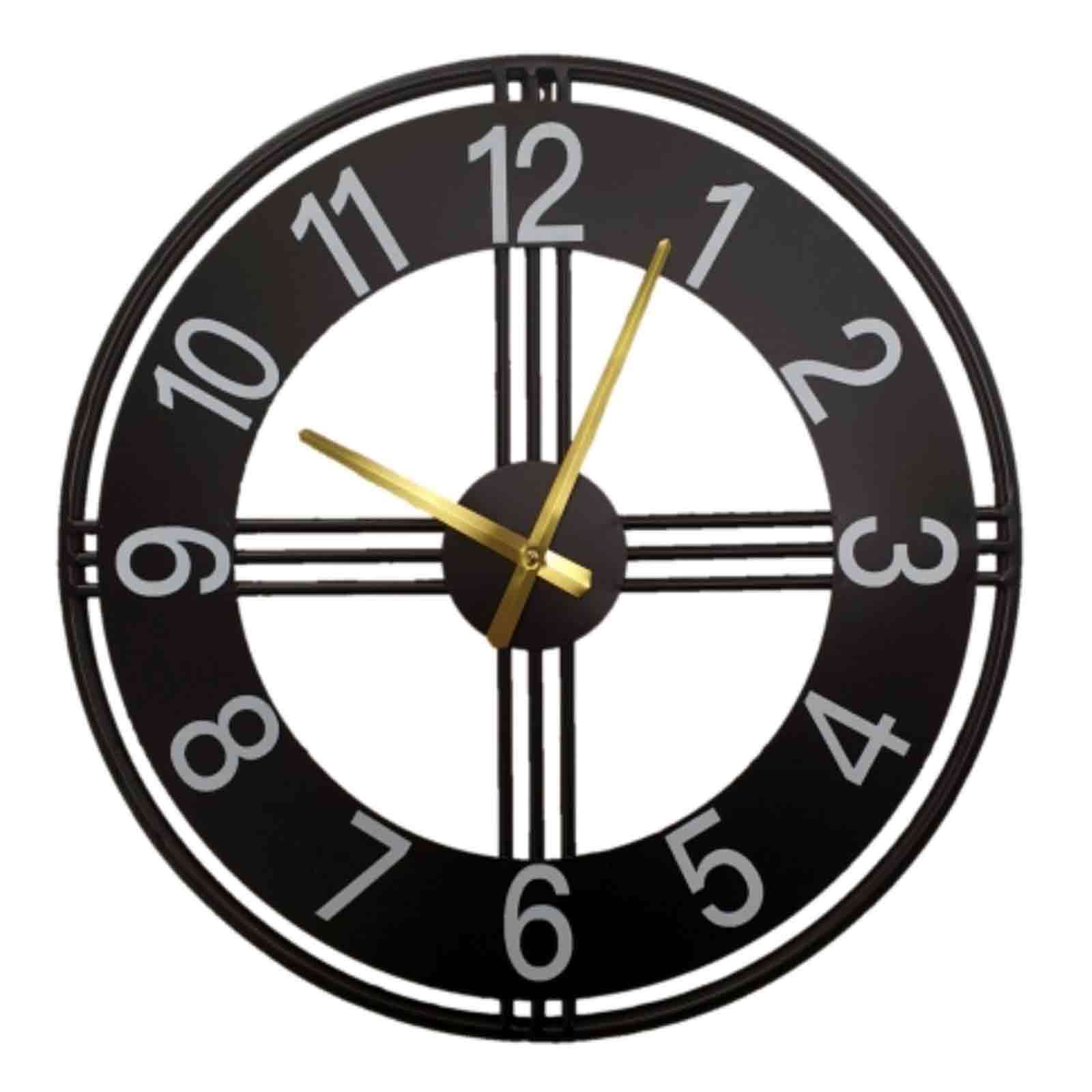 Black Open Frame Clock
