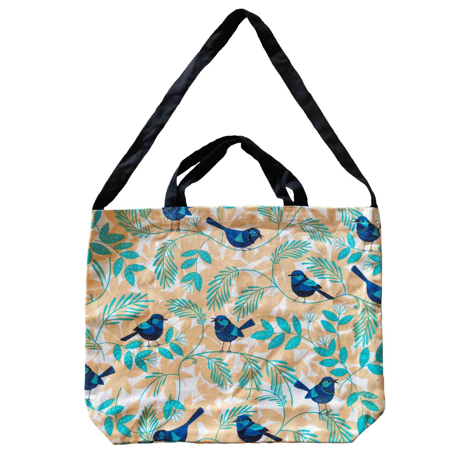 Blue Wren 100% Cotton Tote Bag - Hello Homewares