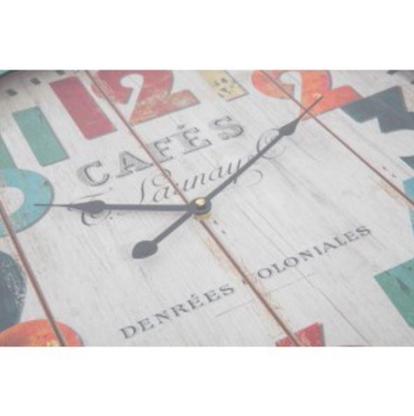 62cm Cafe Metal Wall Clock - 3 Styles.