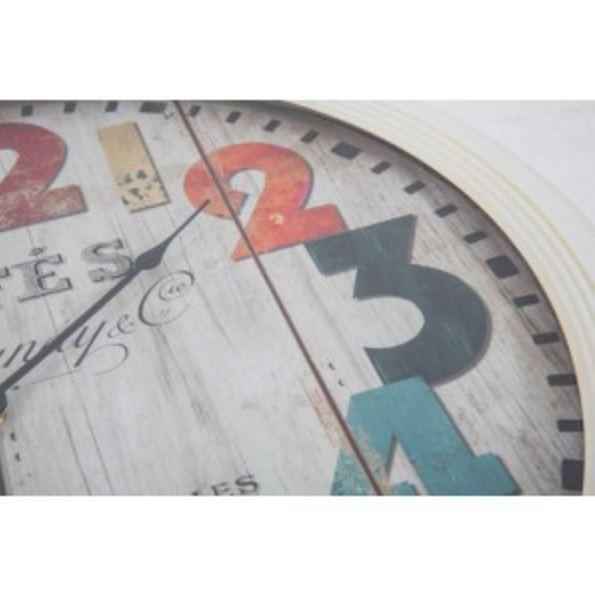 62cm Cafe Metal Wall Clock - 3 Styles.