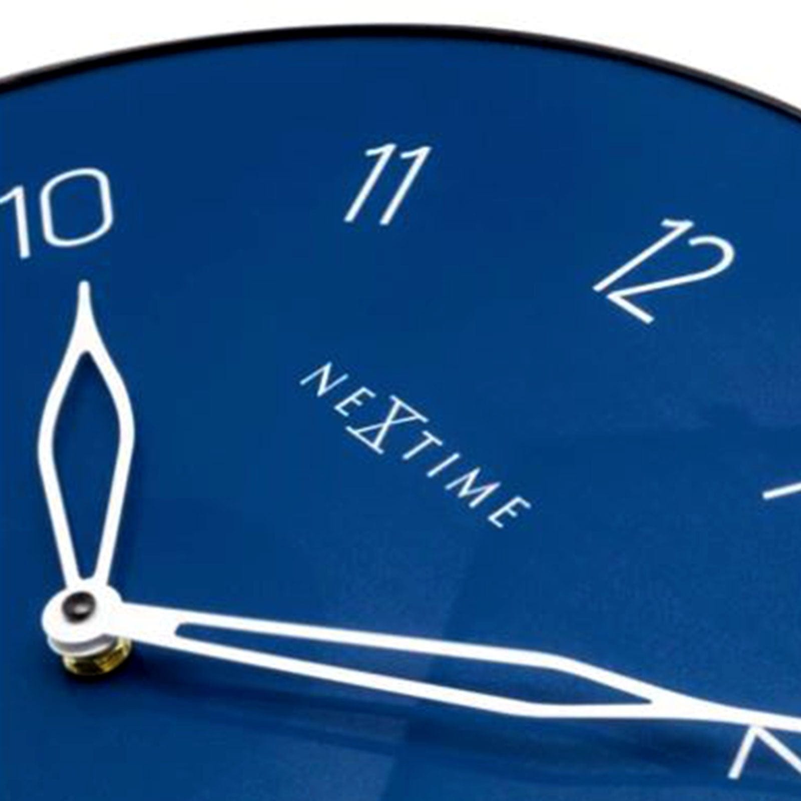 NeXtime CAROUSEL Glass Wall Clock - Blue.
