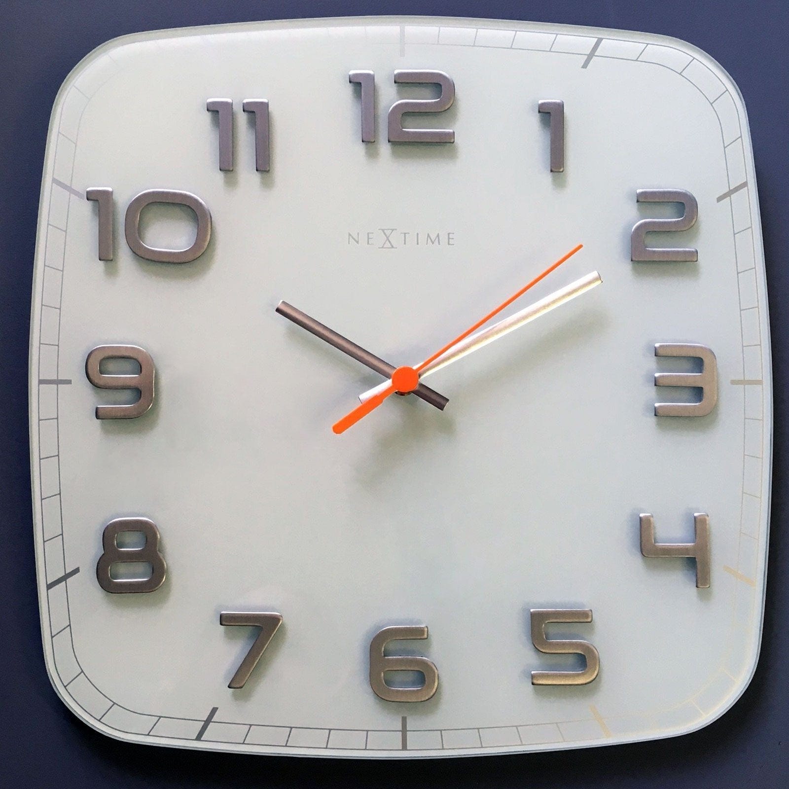 Nextime Square Classy Wall Clock - White.