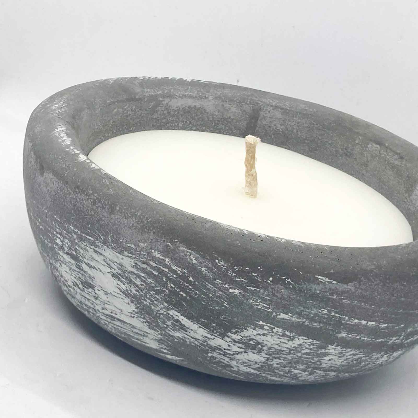 Rustic Cement Wax Candle Pot