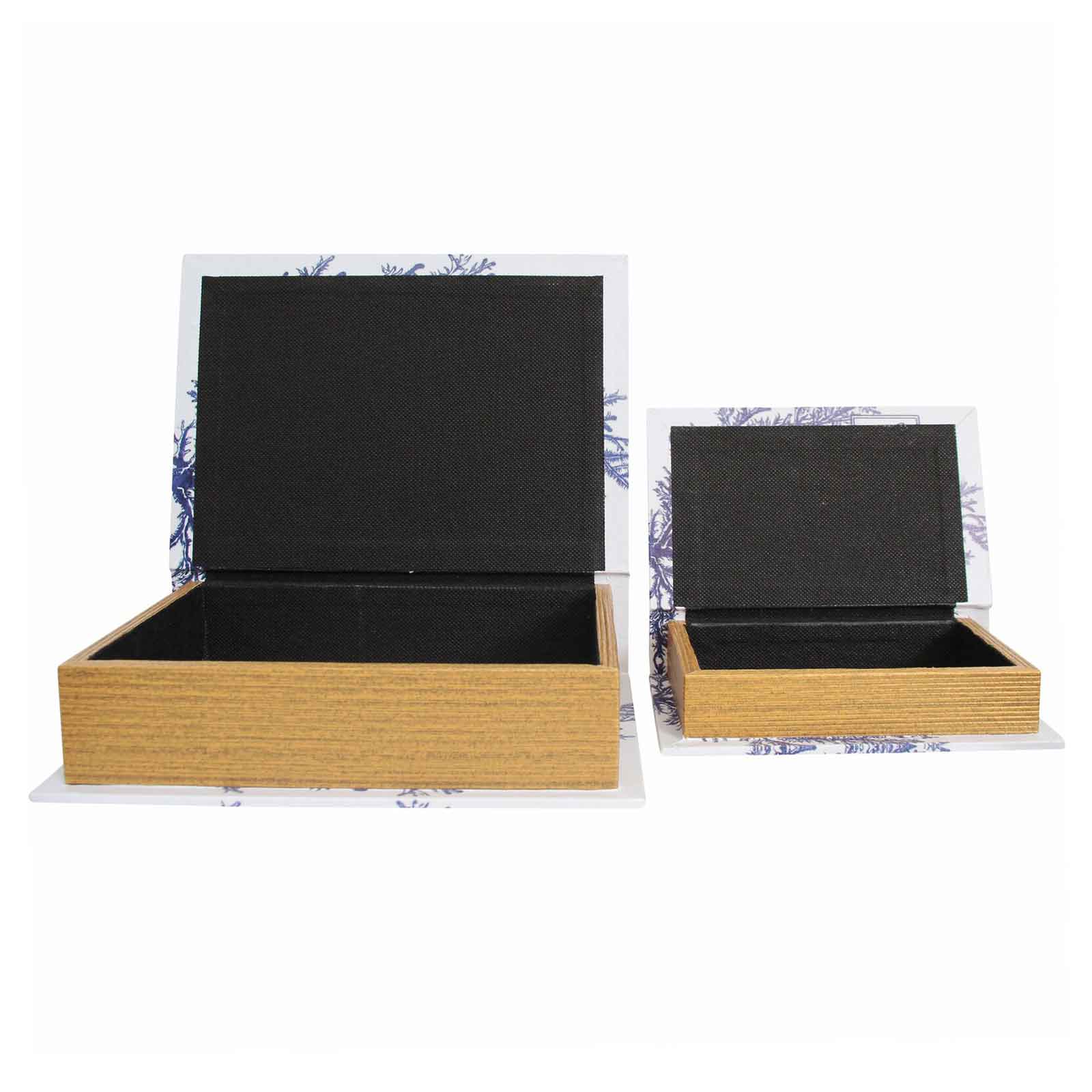 Coral Reef Hidden Storage Book Boxes - open