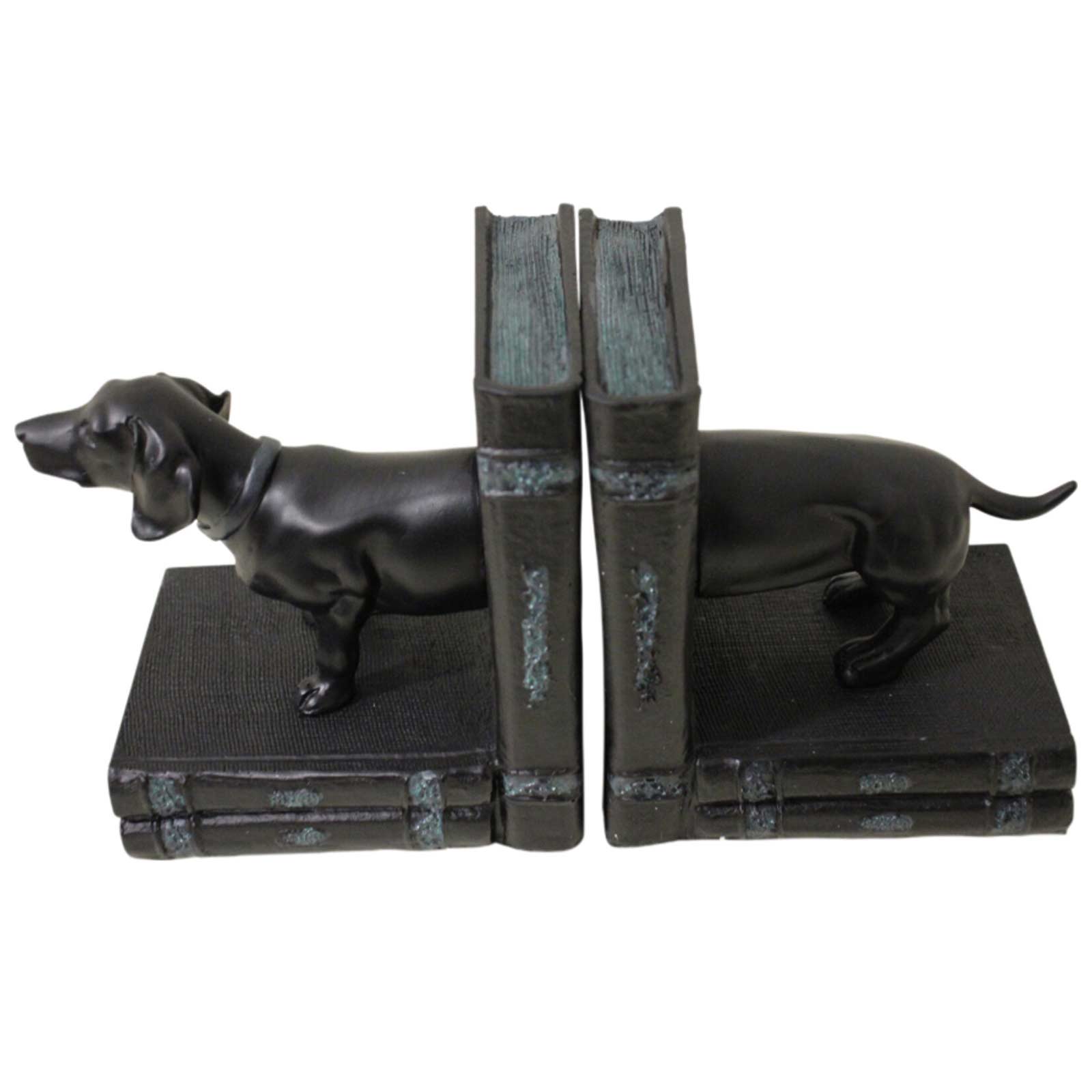 Daschund Dog Resin Bookends