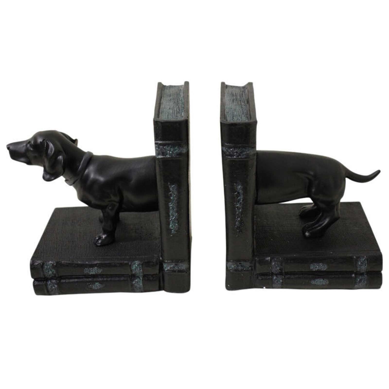 Daschund Dog Resin Bookends
