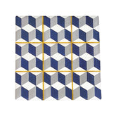 Blue and Grey Moroccan Tile Coasters