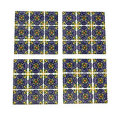 Moroccan Tile Coasters - Design 6 - Set of 4