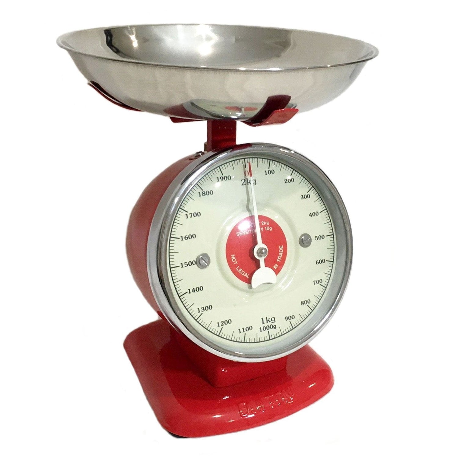 Red Metal Streamline Kitchen Scale - Dulton.
