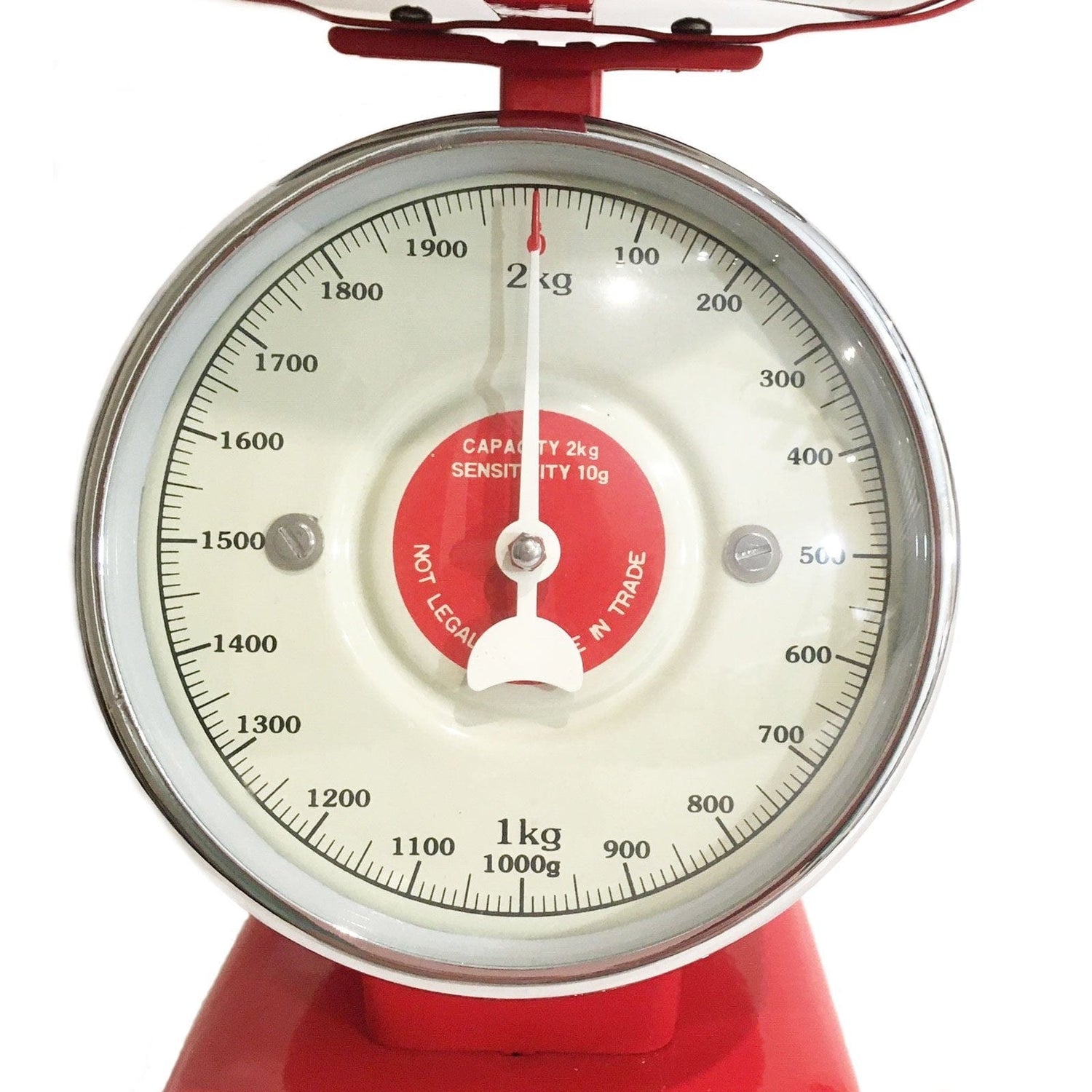 Red Metal Streamline Kitchen Scale - Dulton.
