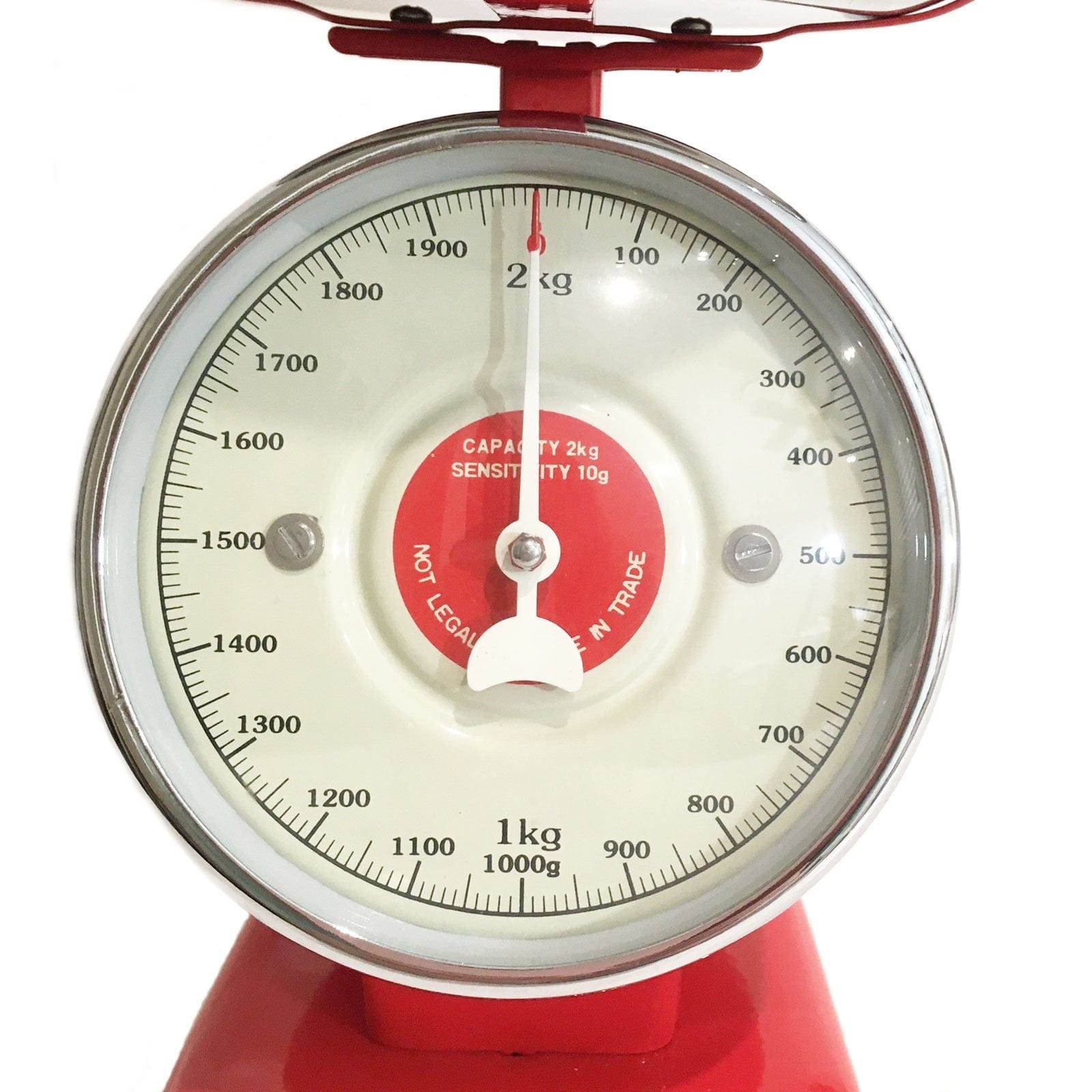 Red Metal Streamline Kitchen Scale - Dulton.