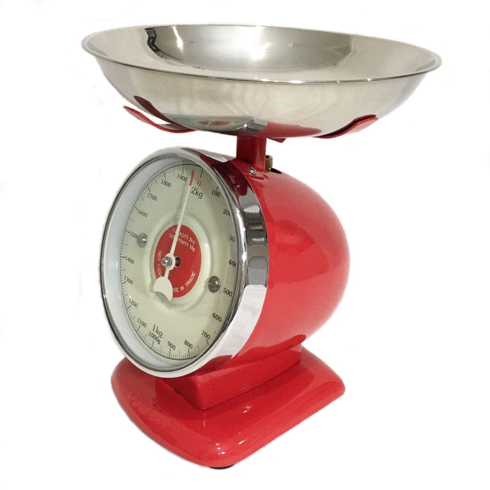 Red Metal Streamline Kitchen Scale - Dulton.