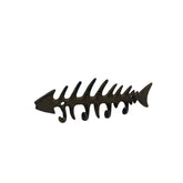 Fishbone Metal Wall Hook Small
