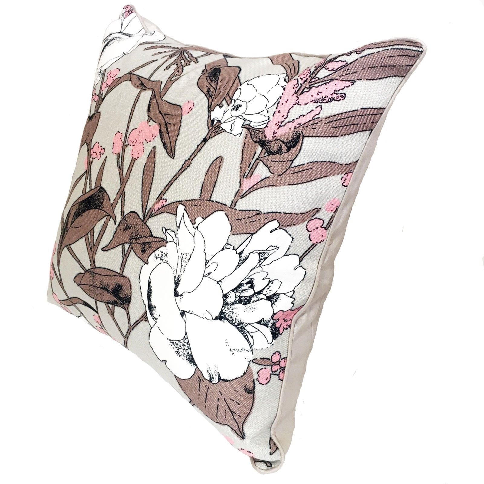 Pink Floral Cushion - 45cm.