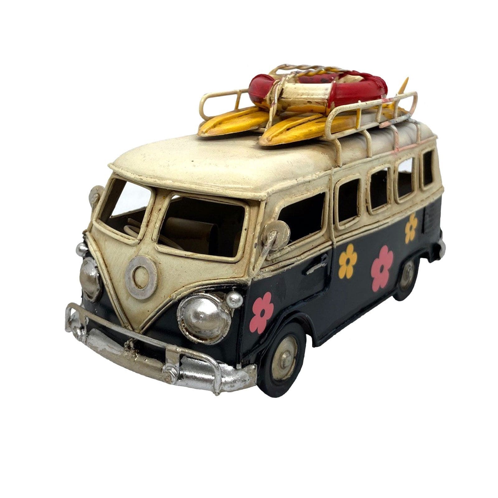 Black Kombi Van with Flowers