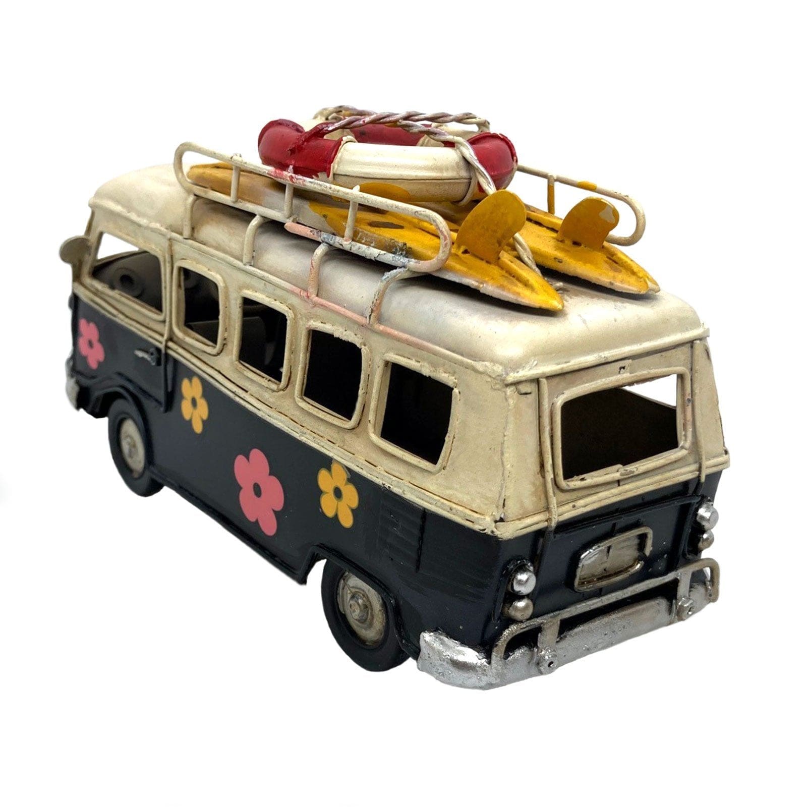 Black Kombi Van with Flowers