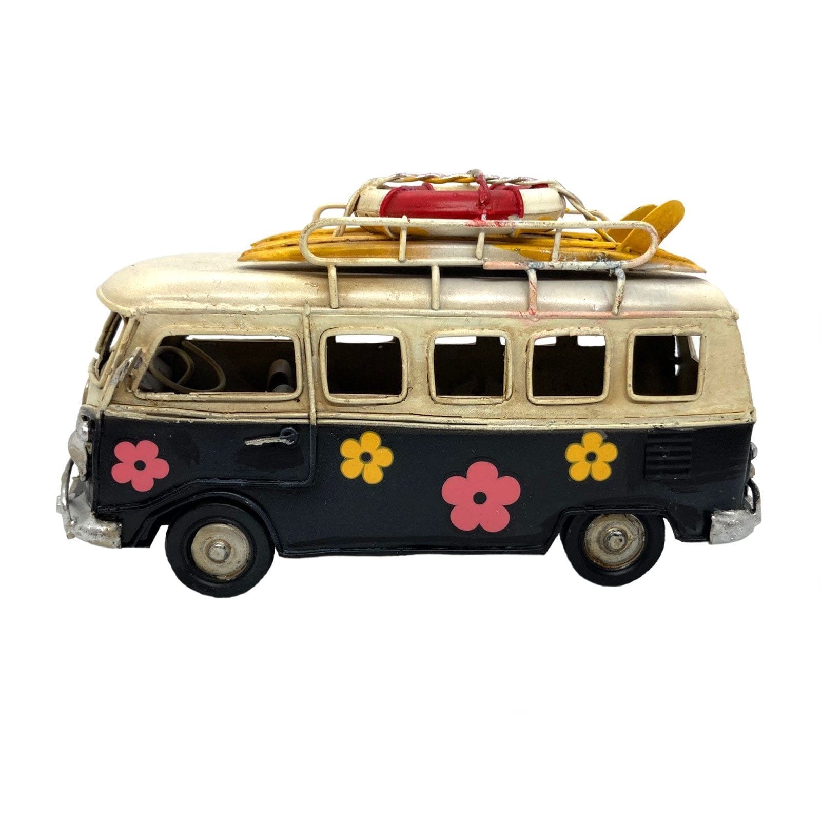 Black Kombi Van with Flowers