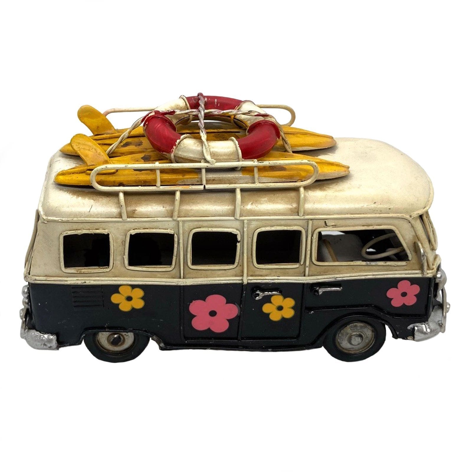 Black Kombi Van with Flowers