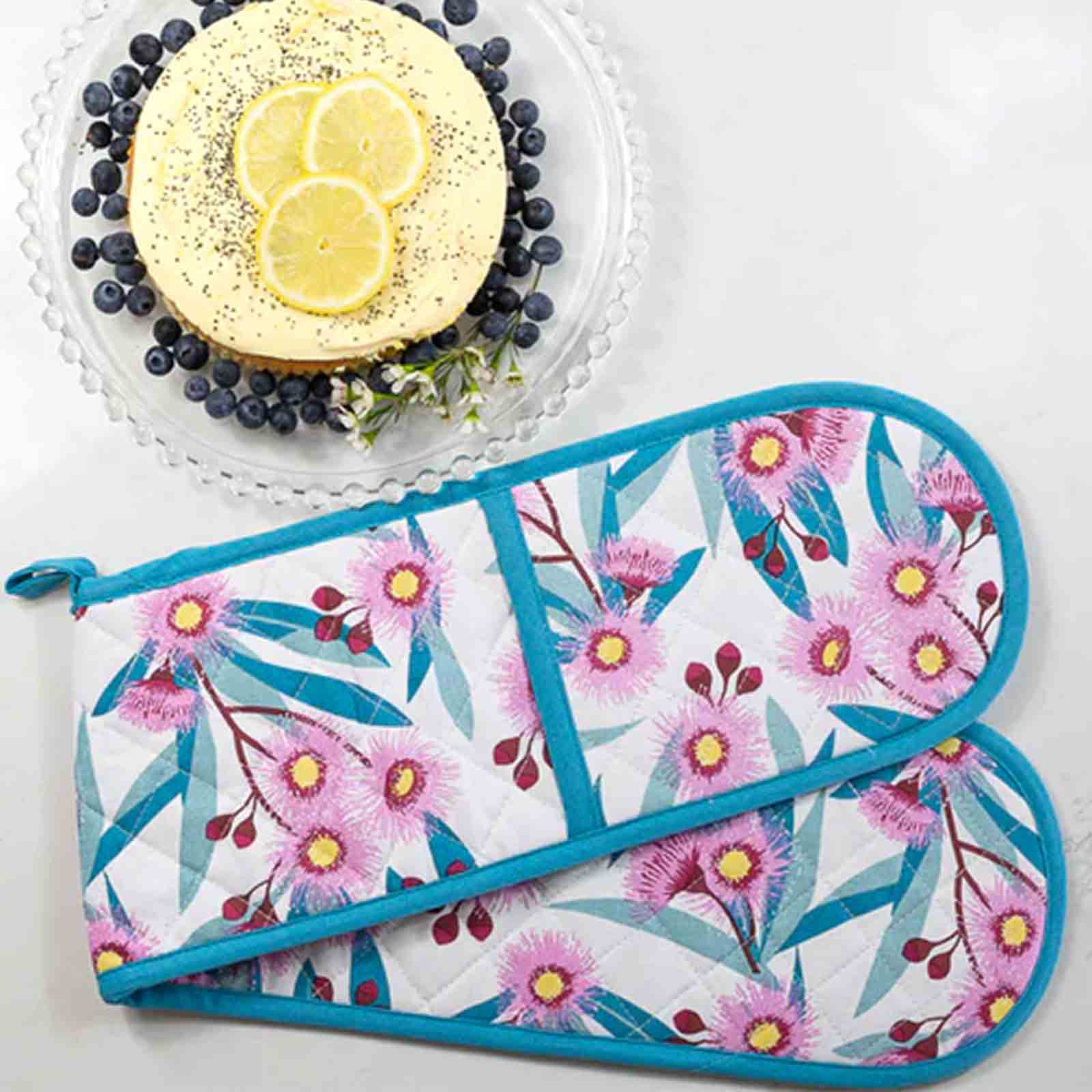 Flowering Gum 100% Cotton Double Oven Glove