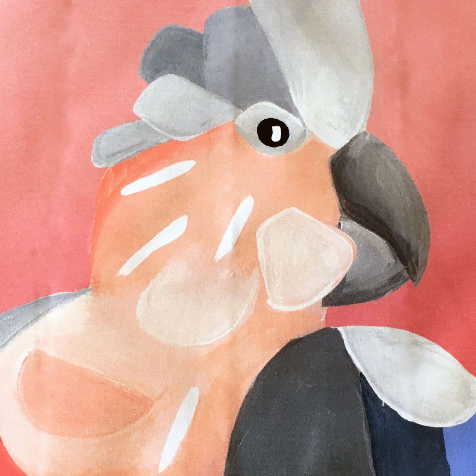 Pink Galah - 100% Cotton Chris Riley Designed Tea Towel.