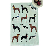 Greyhounds 100% Cotton Tea Towel