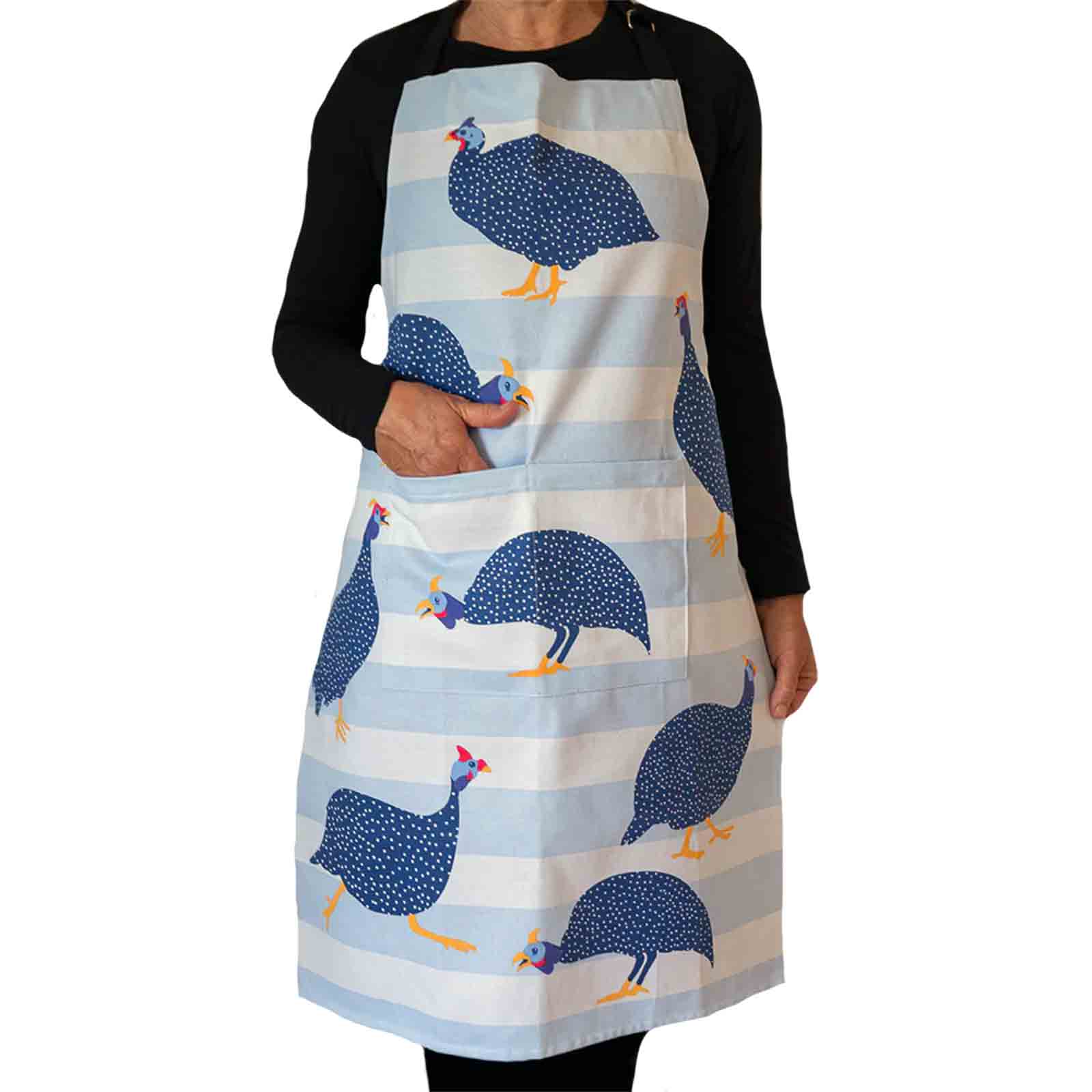 Guinea Fowl 100% Cotton Heavy Drill Apron