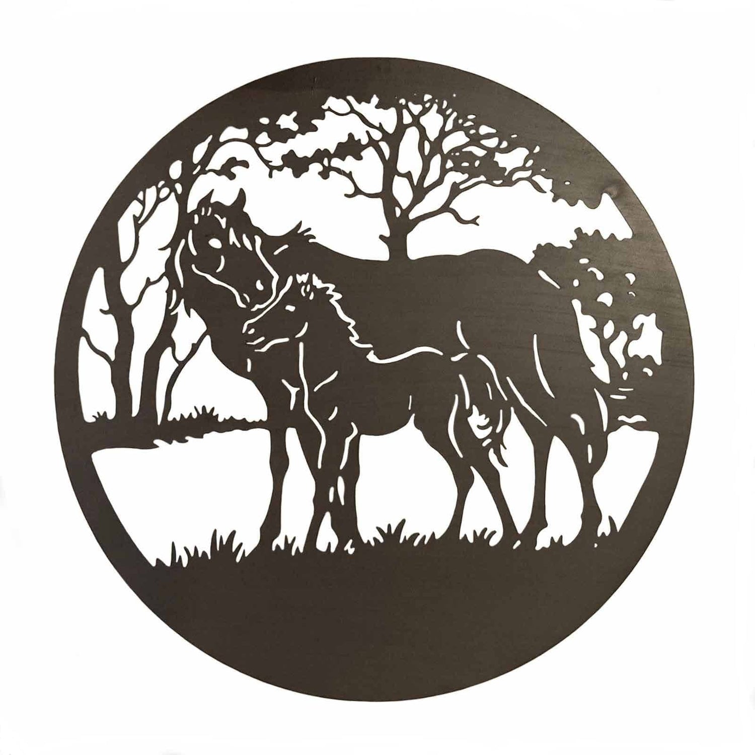 60cm Horses Iron Wall Decor