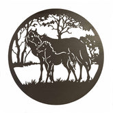60cm Horses Iron Wall Decor