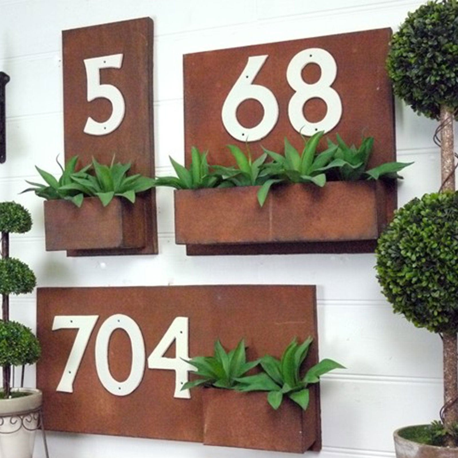 Rustic Wall Planter - Wide.