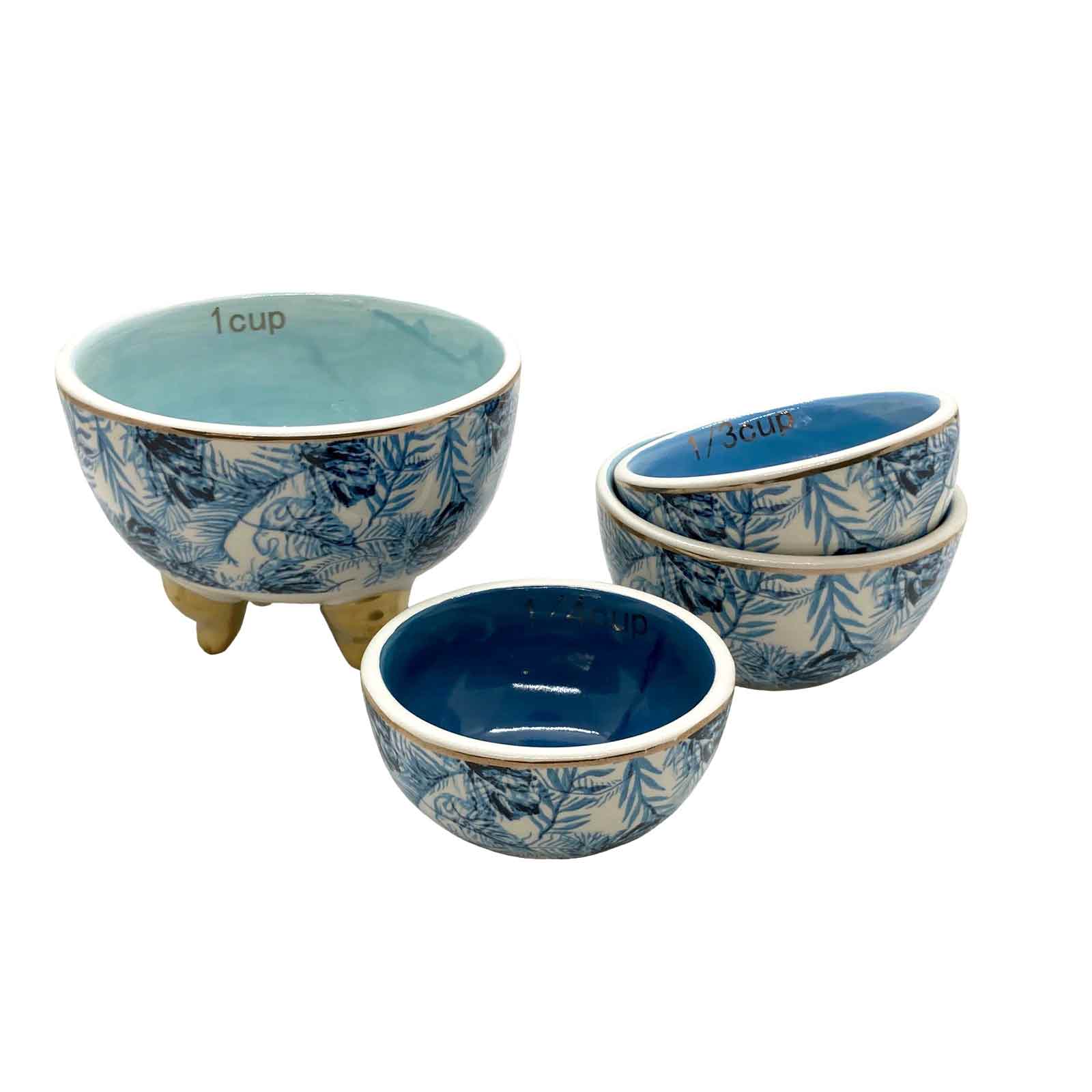 Ceramic Measuring Cups - Island Blue - Set of 4