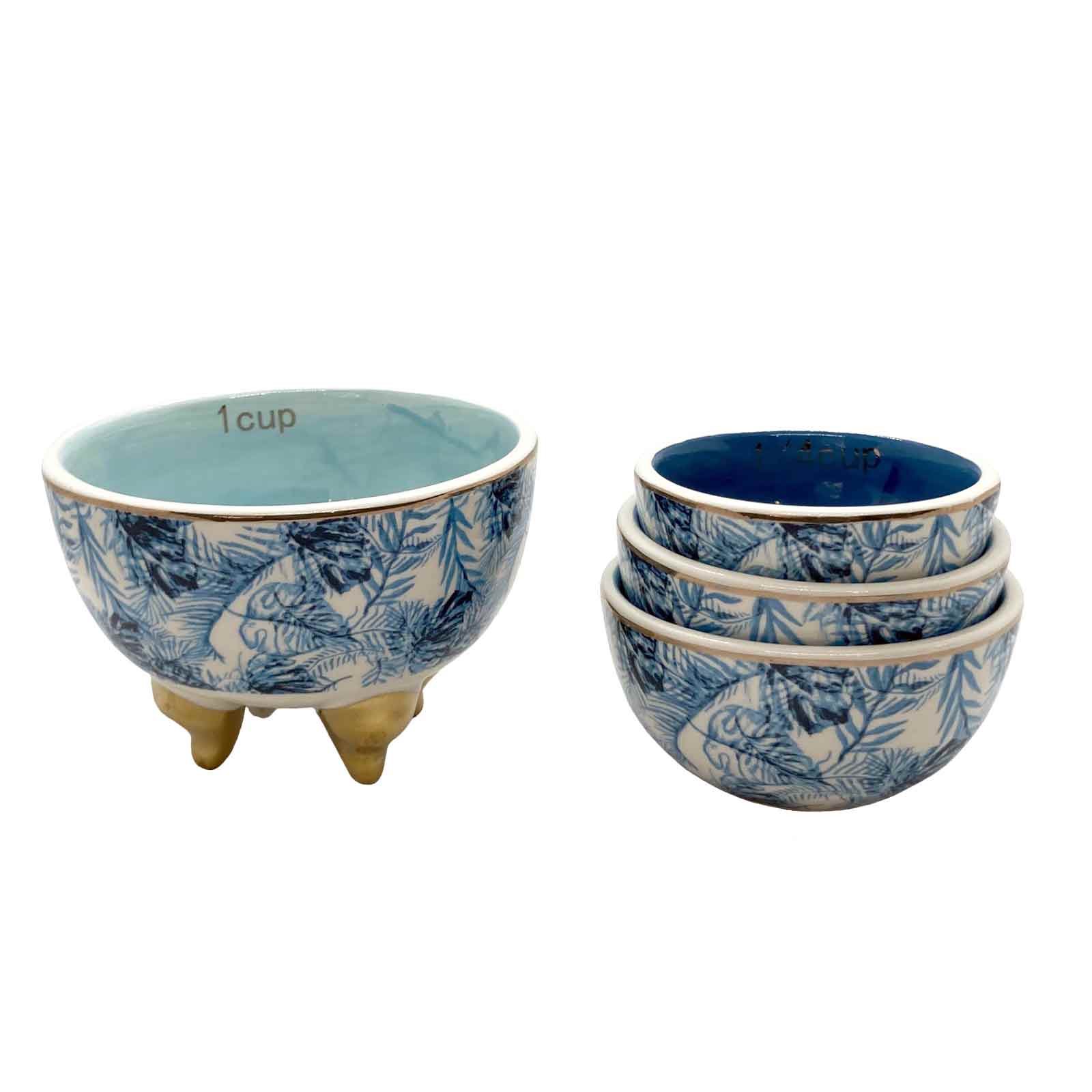 Ceramic Measuring Cups - Island Blue - Set of 4