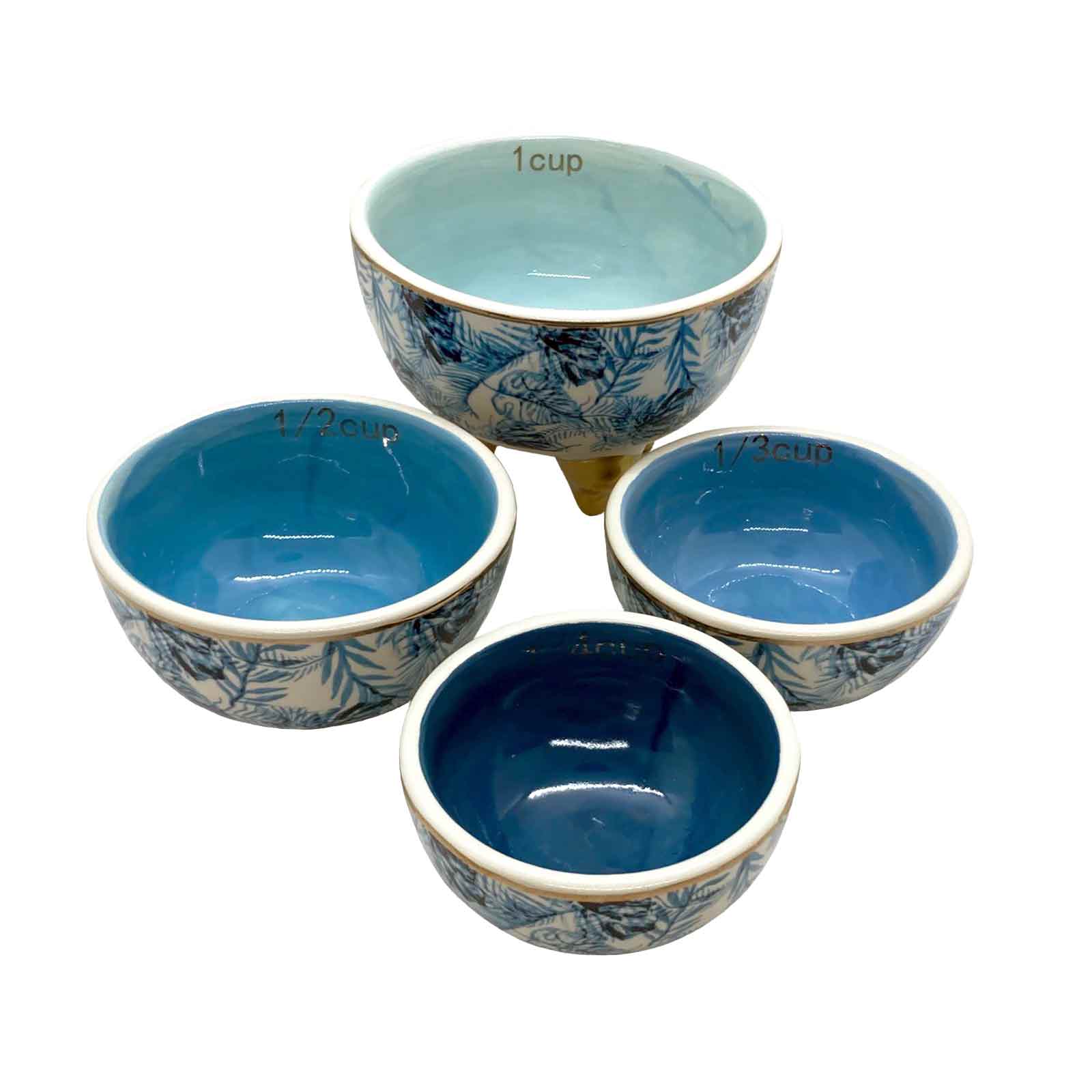 Ceramic Measuring Cups - Island Blue - Set of 4