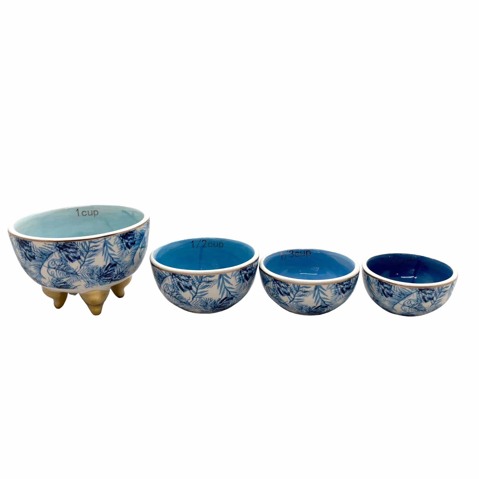 Ceramic Measuring Cups - Island Blue - Set of 4