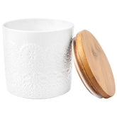 Lacy Porcelain Kitchen Canisters.