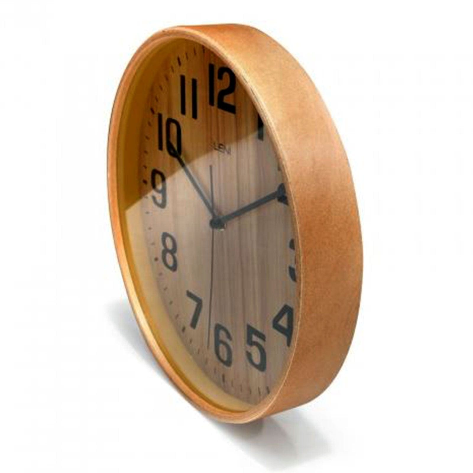 28cm Leni Wood Wall Clock - Nature.