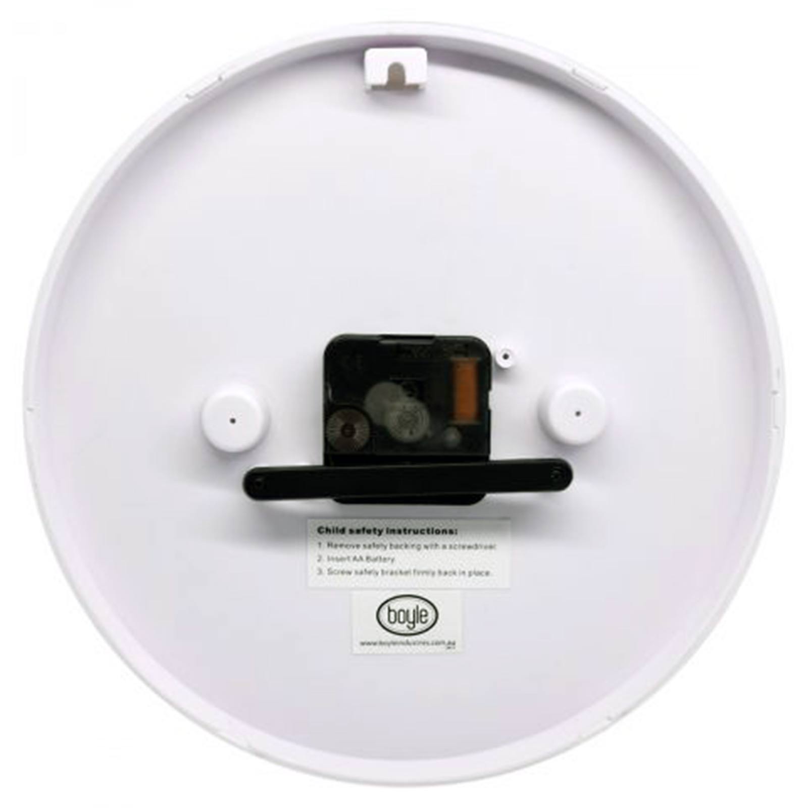 Leni Pencil Wall Clock - 25cm - Back of Clock