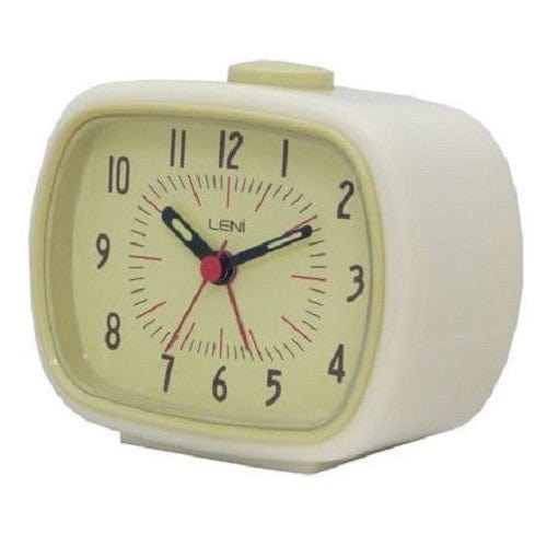 Leni Retro Alarm Clock - 6 Colours Available.