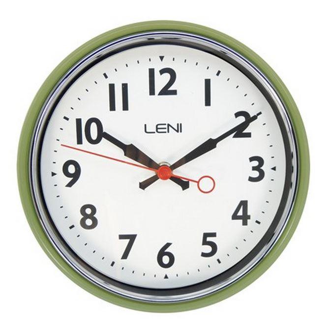 Leni Essential Metal Wall Clock - 6 Colours Available.