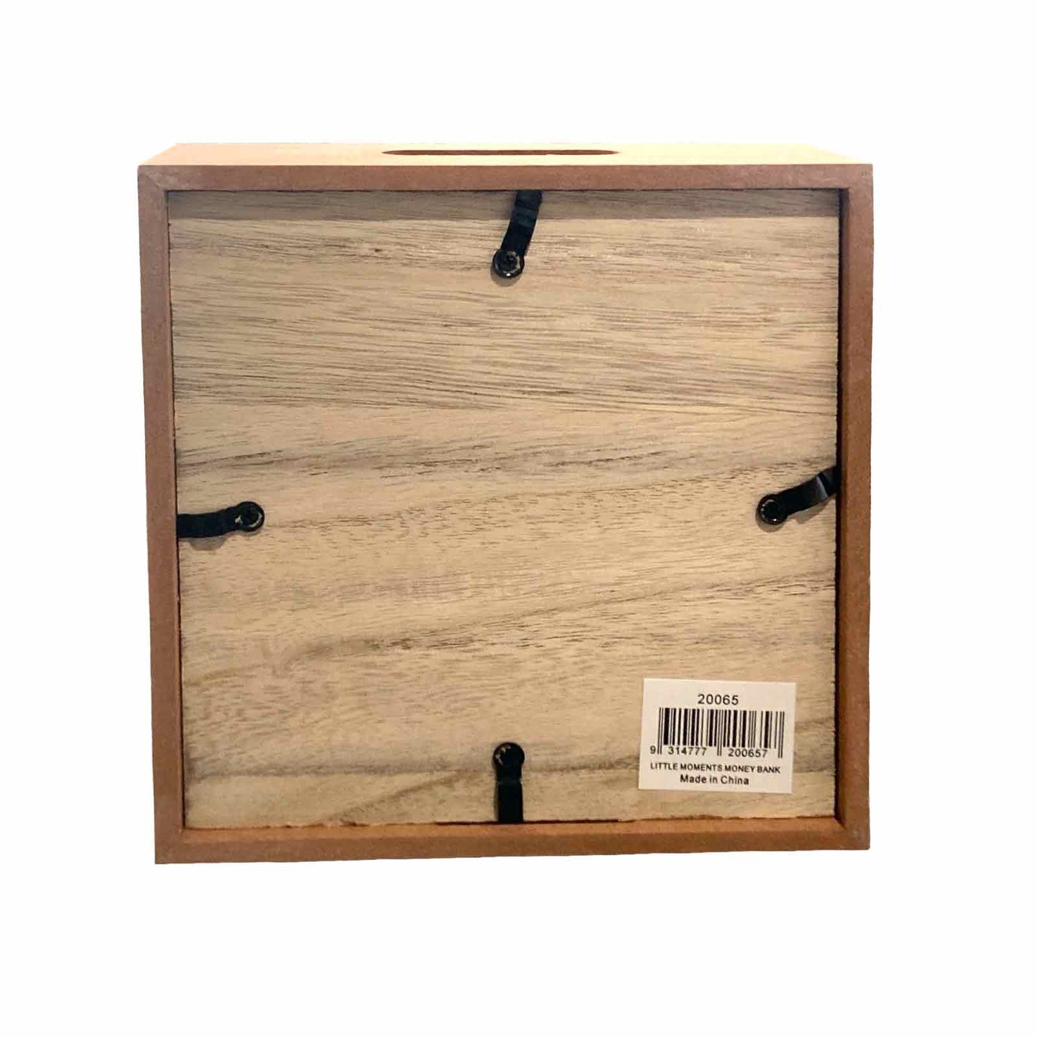 Little Moments Wooden Money Box Bank