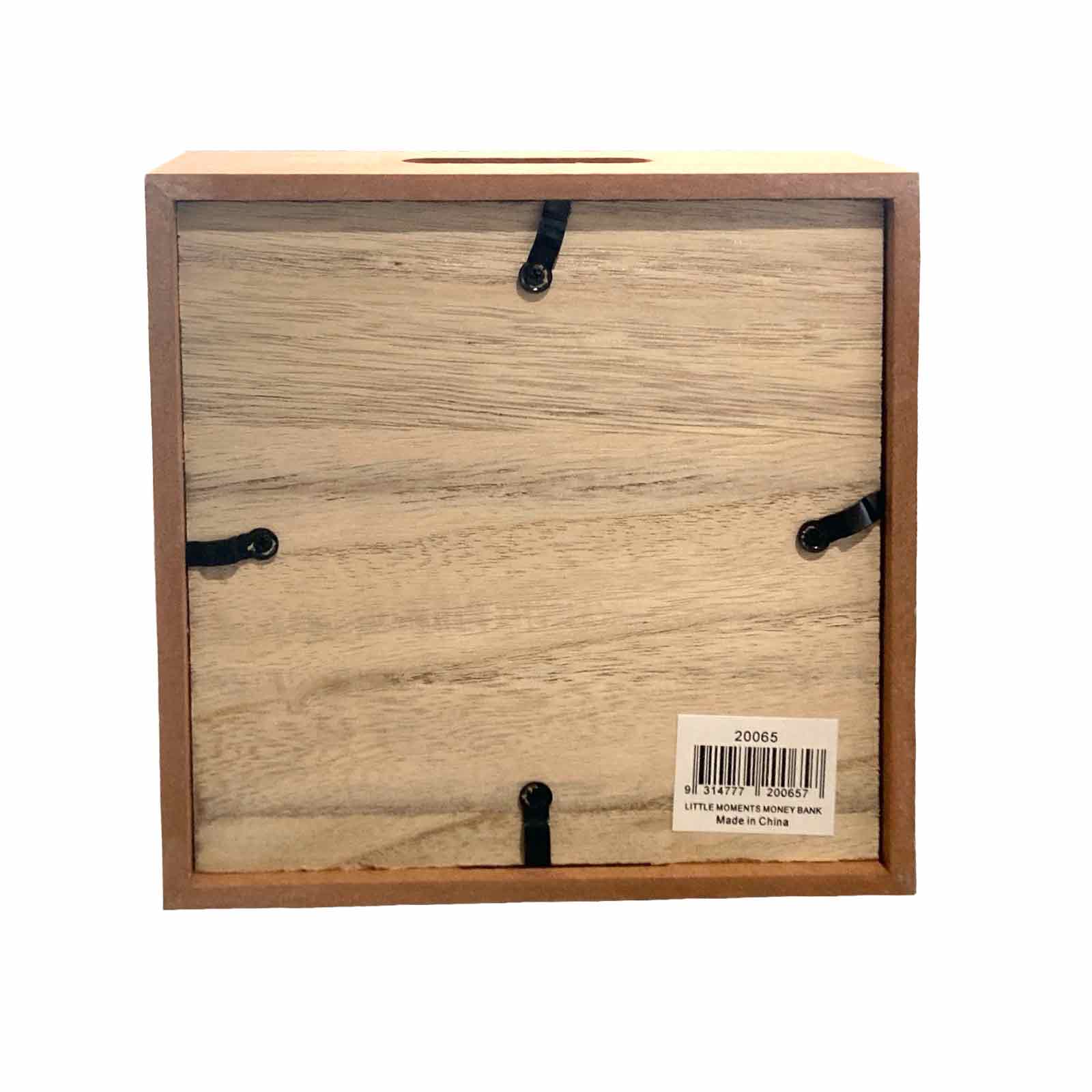 Little Moments Wooden Money Box Bank