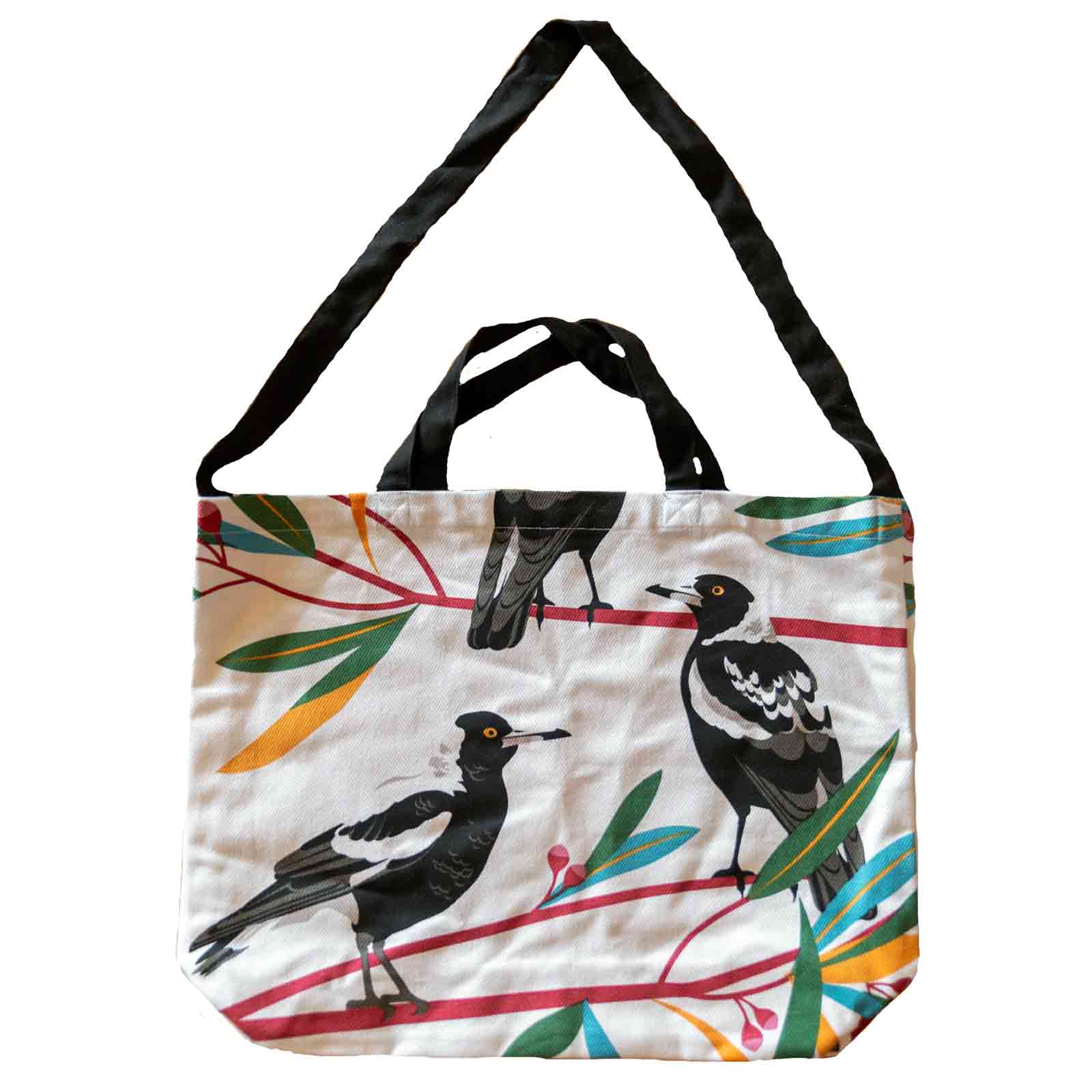 Magpies 100% Cotton Tote Bag - Hello Homewares