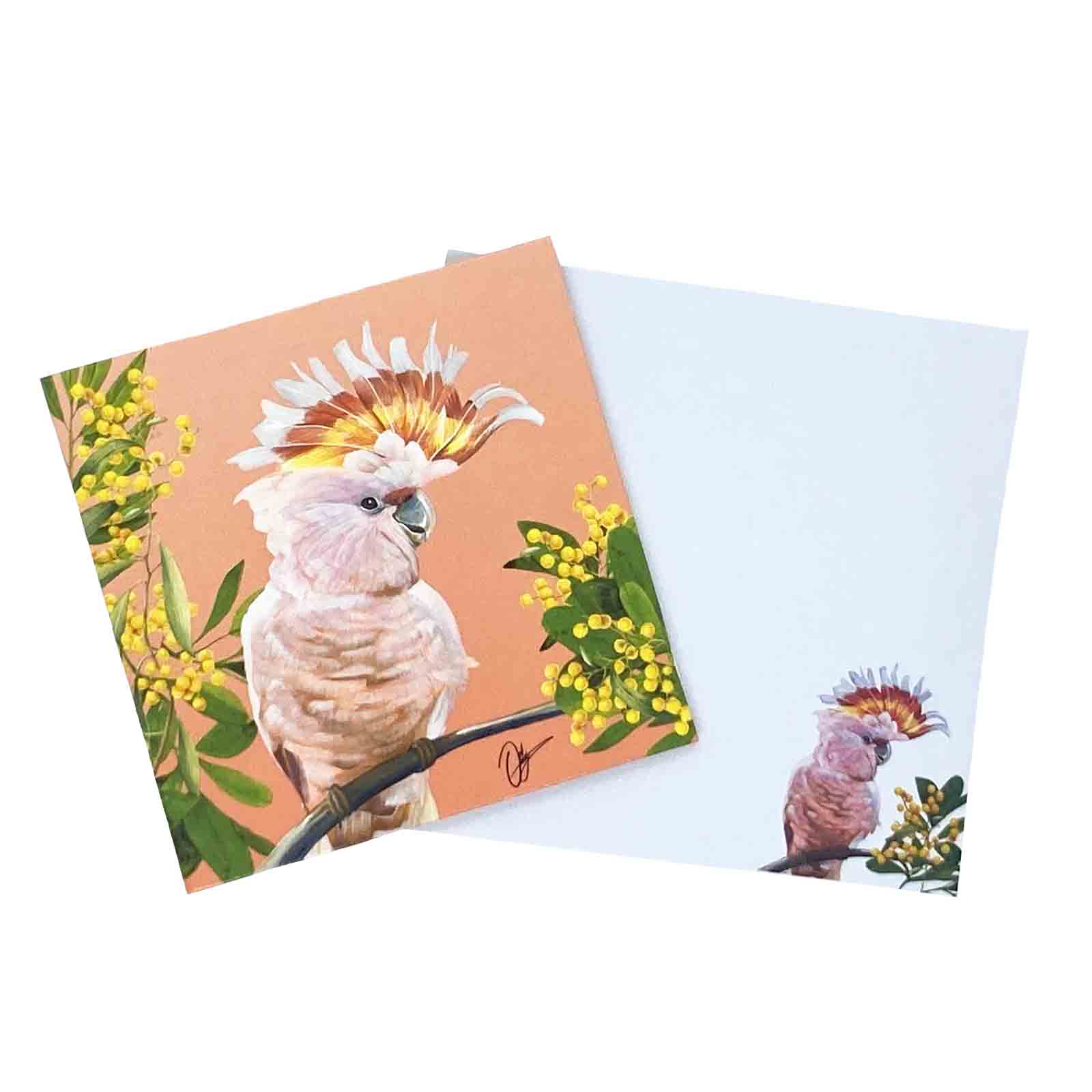 Major Mitchell Cockatoo Birds of Australia Gift Tag Card