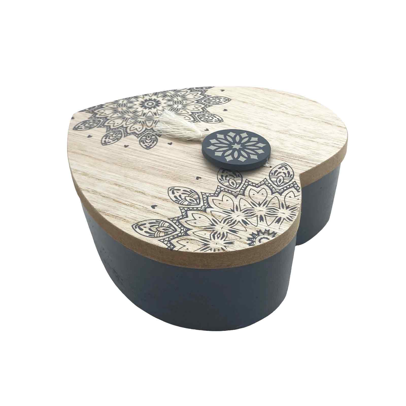 Mandala Home Heart Trinket Box