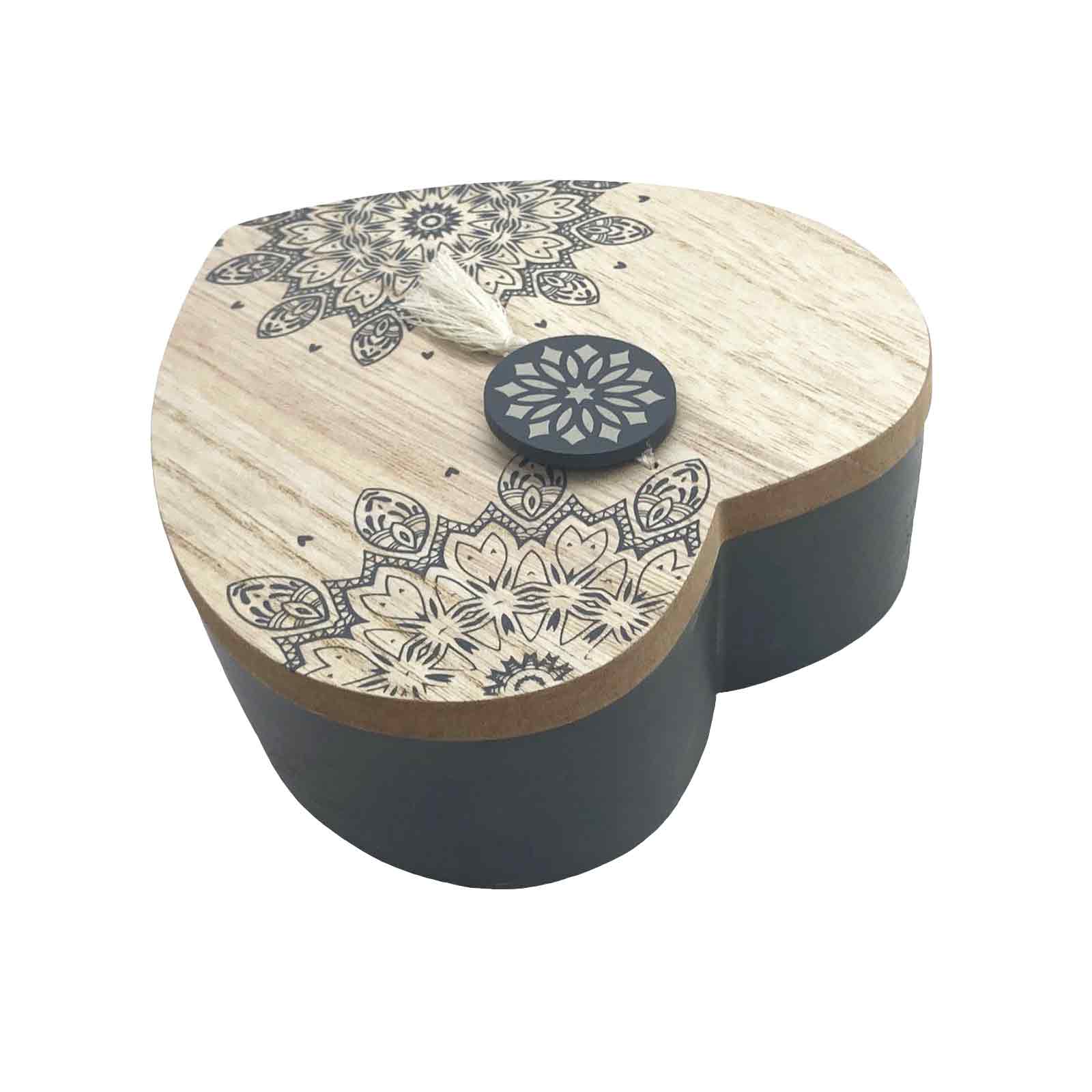 Mandala Home Heart Trinket Box