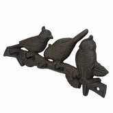 Mr Gecko Three Birds Cast Iron Wall Hook
