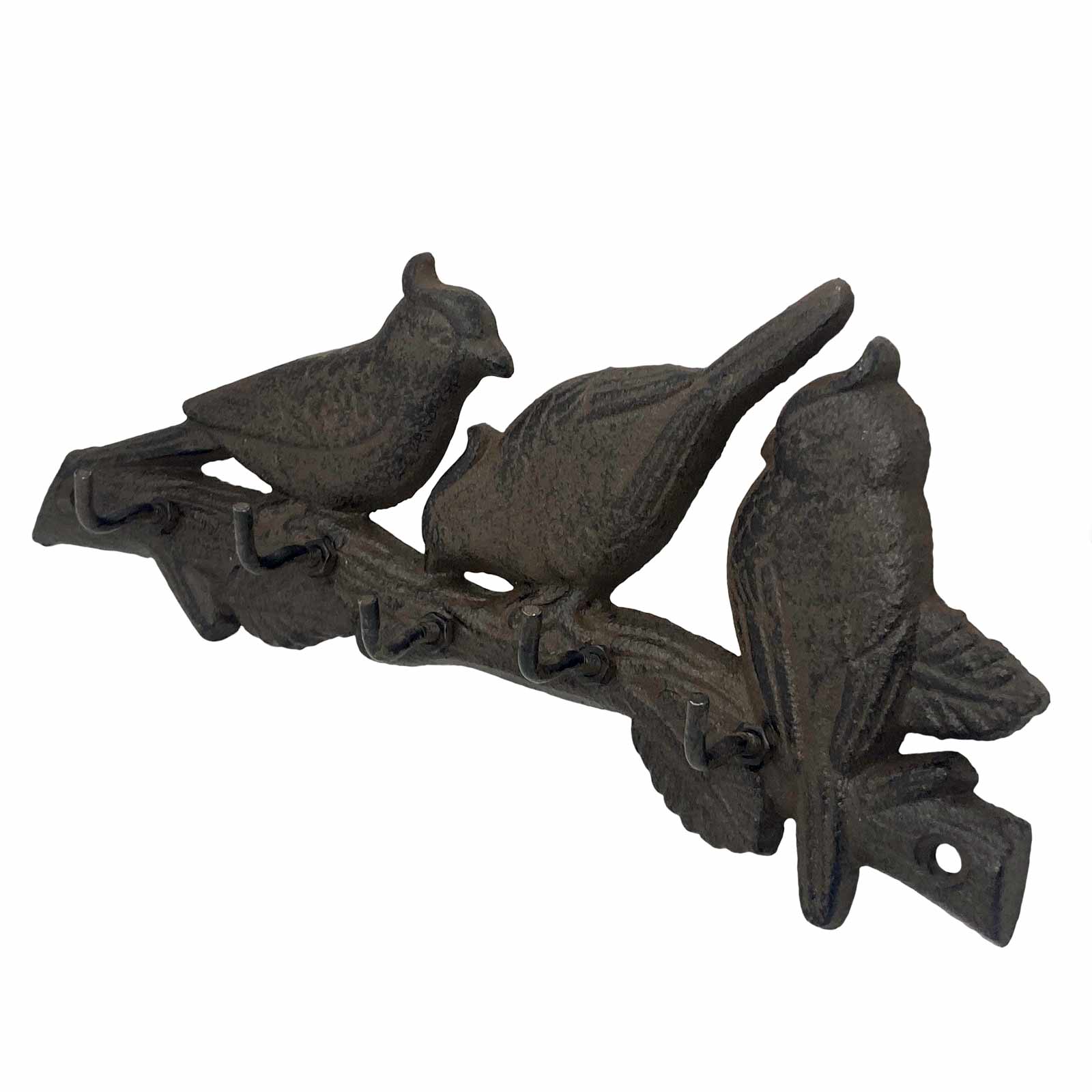 Mr Gecko Three Birds Cast Iron Wall Hook