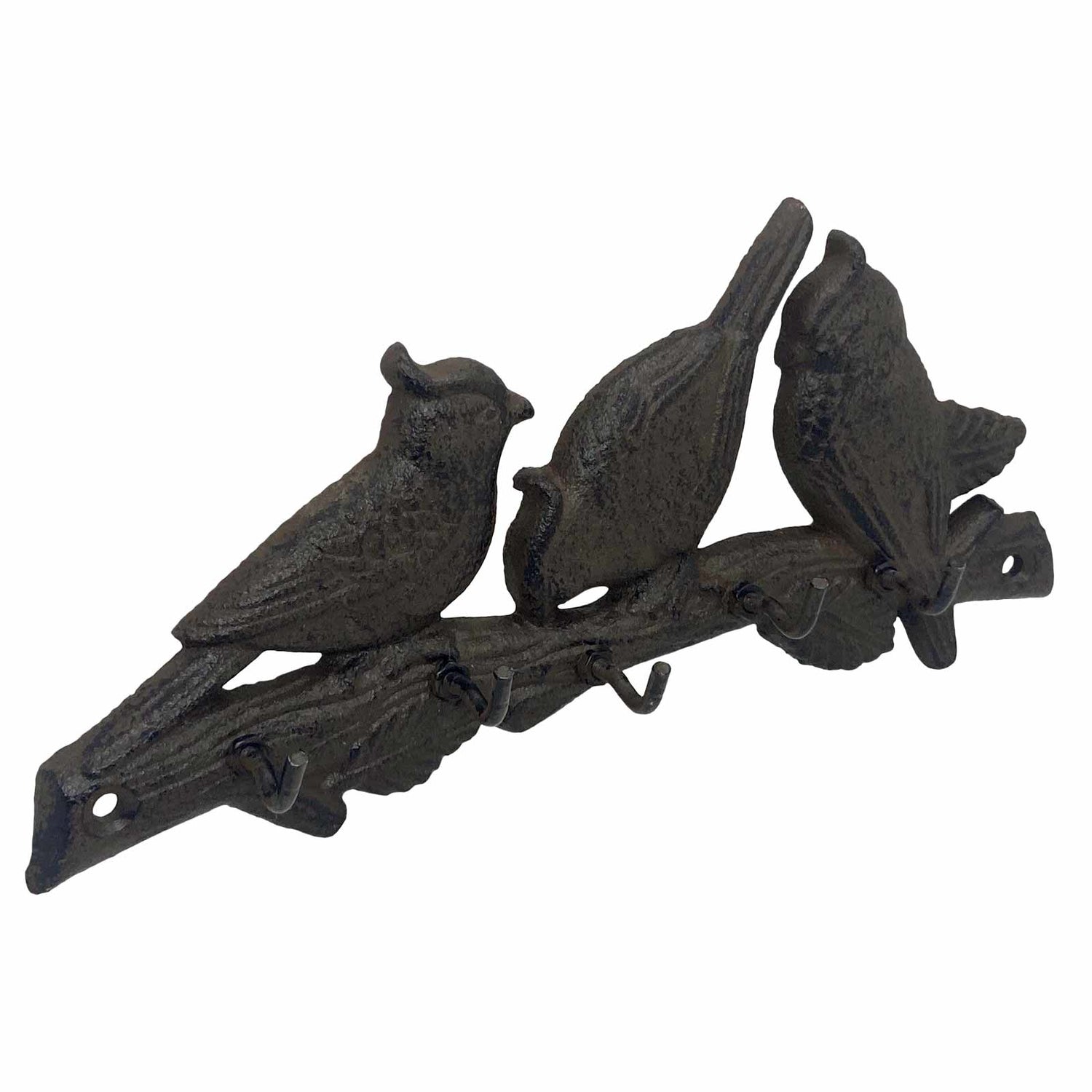 Mr Gecko Three Birds Cast Iron Wall Hook