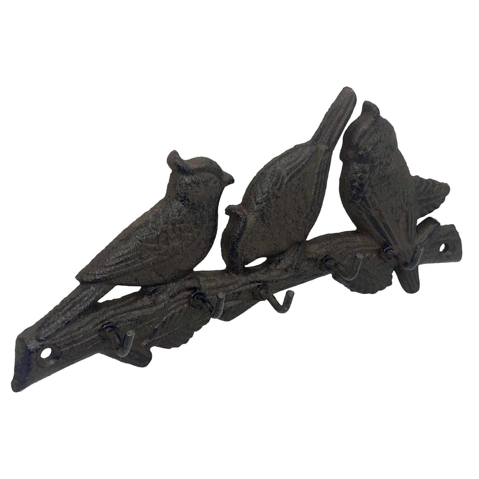 Mr Gecko Three Birds Cast Iron Wall Hook