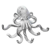 Mr Gecko White Octopus Cast Iron Wall Hook
