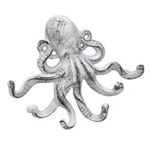 Mr Gecko White Octopus Cast Iron Wall Hook